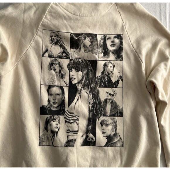 Taylor Swift Eras Tour Beige Hoodie Sweatshirt Women Size 2XL - Picture 9 of 11